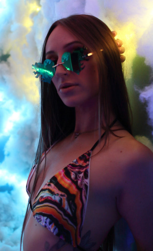 "Interdimensional Genesis" Thong Bikini - Pour Hippy Drip - The Pour Hippy