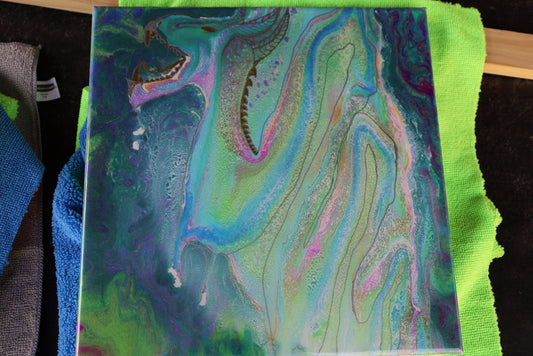 "Water Dragon" - Original Pour Art - The Pour Hippy