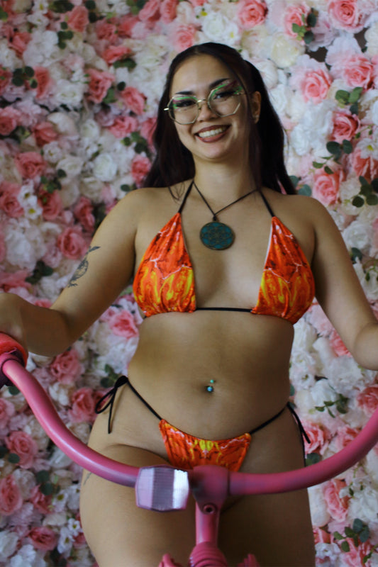 "Birth Of A Phoenix" Thong Bikini - Pour Hippy Drip - The Pour Hippy