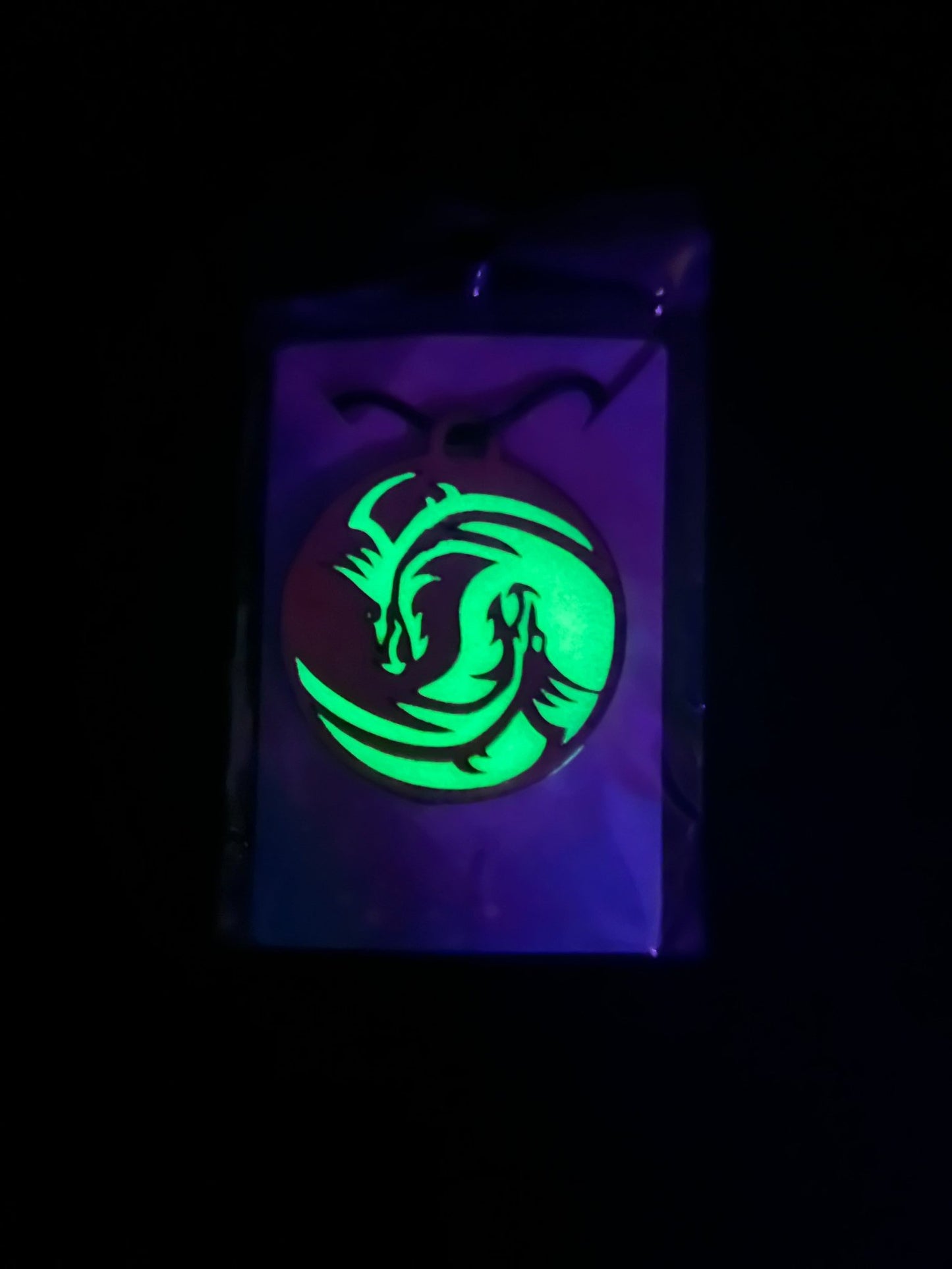 Green glow in the dark pendants the pour hippy